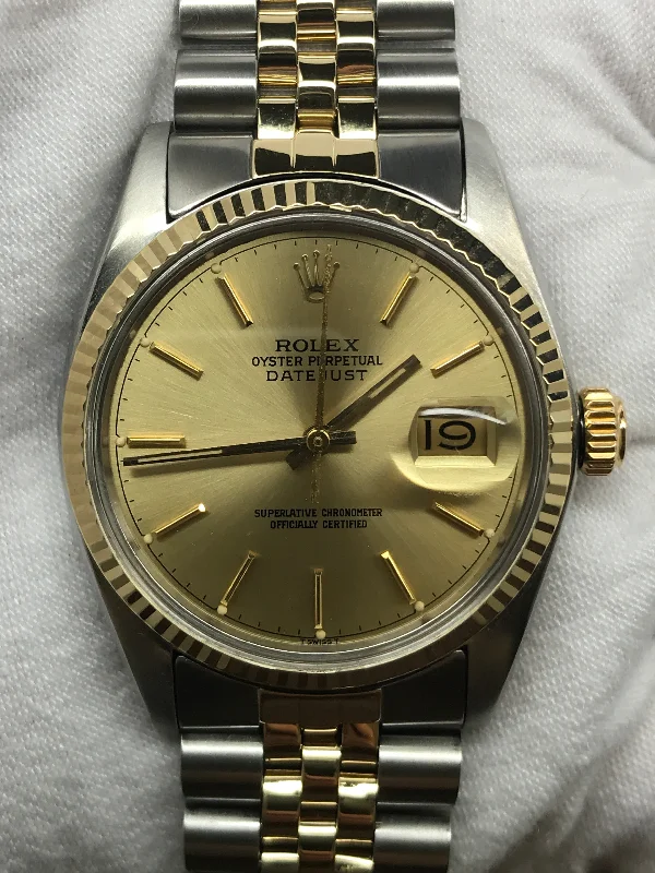 Rolex Datejust 36mm 16013 Champagne Dial Automatic Watch