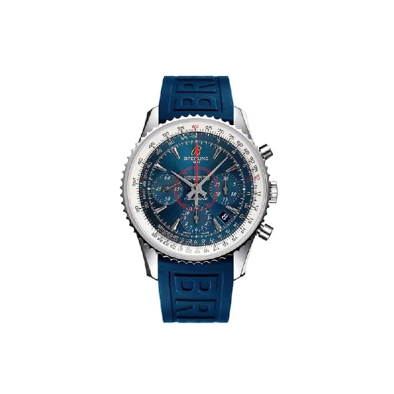 Breitling Men's AB0130C5-C894-148S Montbrillant 01 Chronograph Blue Rubber Diver Pro III Watch