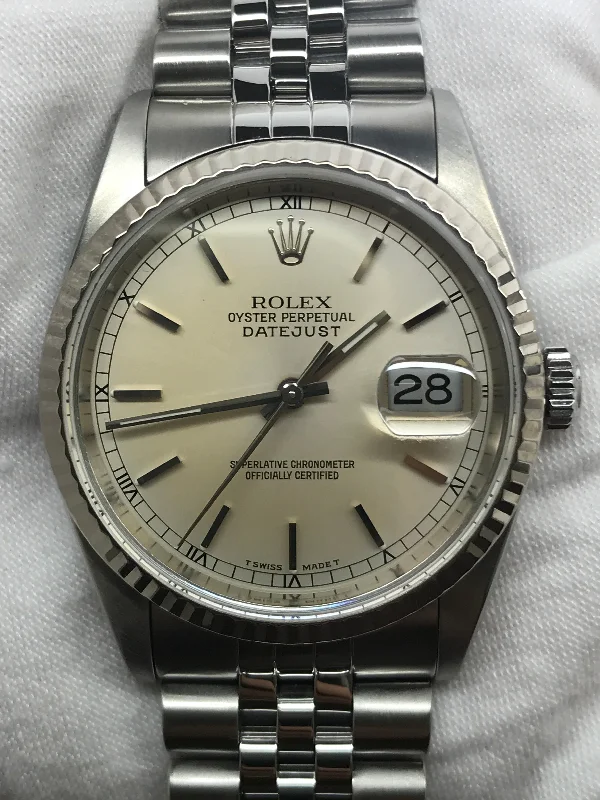 Rolex Datejust 36 16234 Silver Dial Automatic Watch