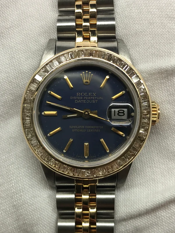 Rolex Datejust 26mm 69173 Blue Dial Automatic Women's Watch