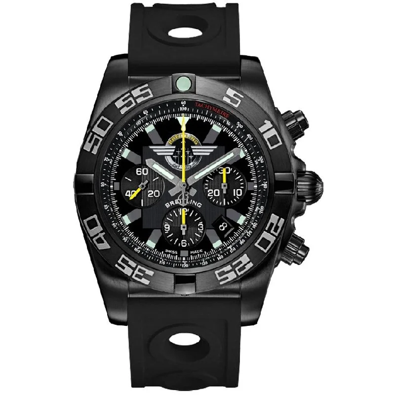 Breitling Men's MB01109L-BD48-227S Chronomat 44 Chronograph Black Rubber Watch