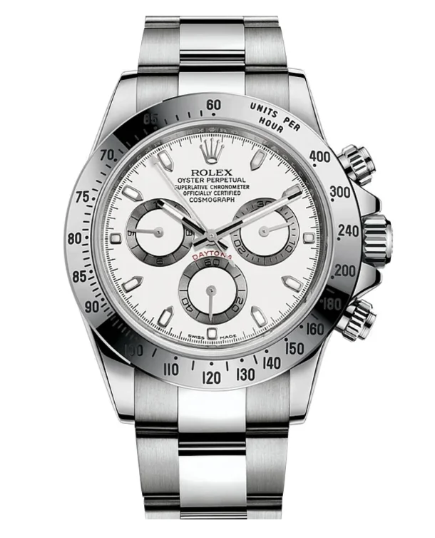 Replica Rolex Daytona - Silver/White