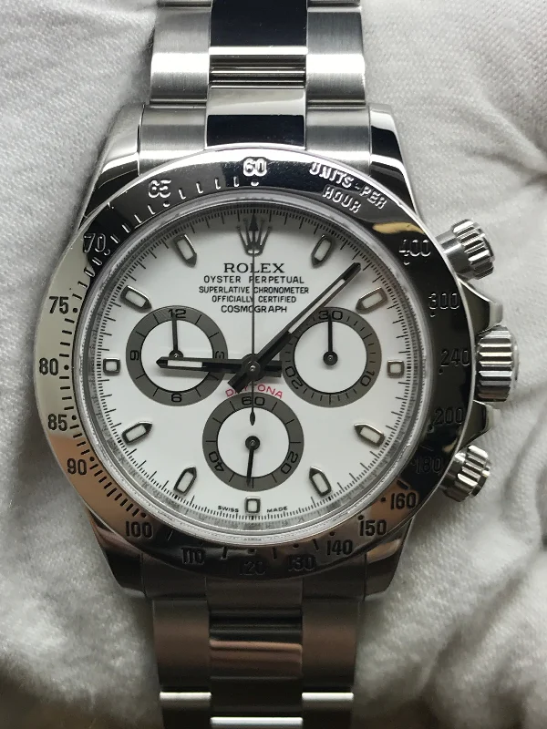 Rolex Daytona FULL Set B&P 116520 White APH Dial Automatic Men's Watch