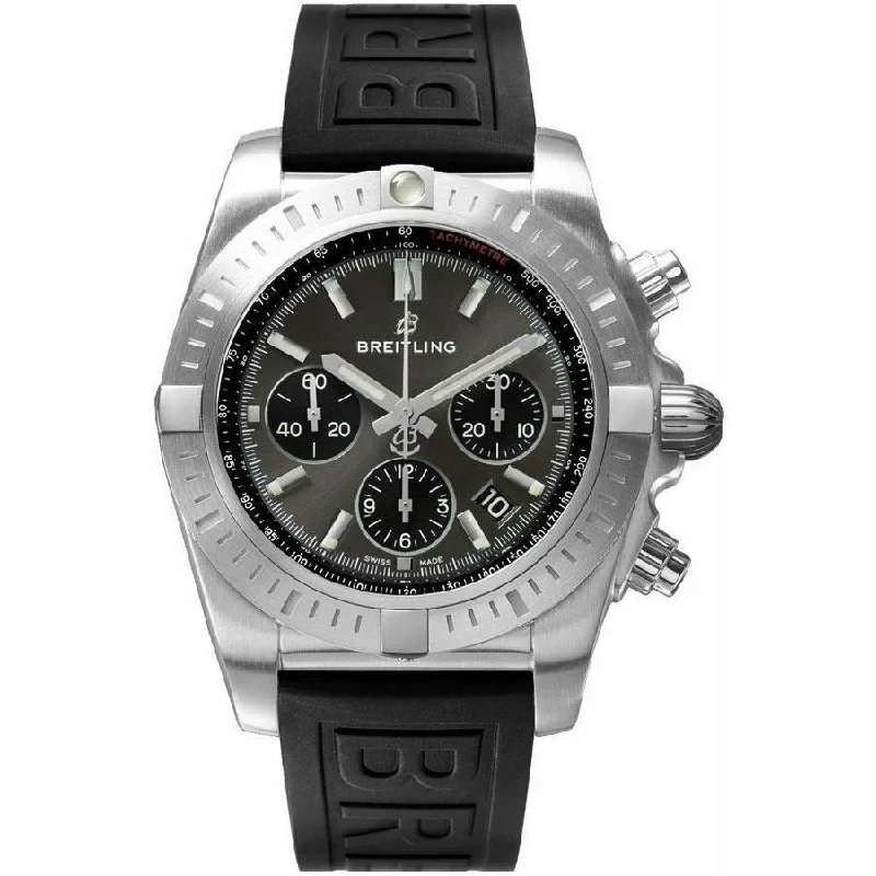 Breitling Men's AB011510-F581-153S Chronomat 44 Chronograph Black Rubber Diver Pro III Watch