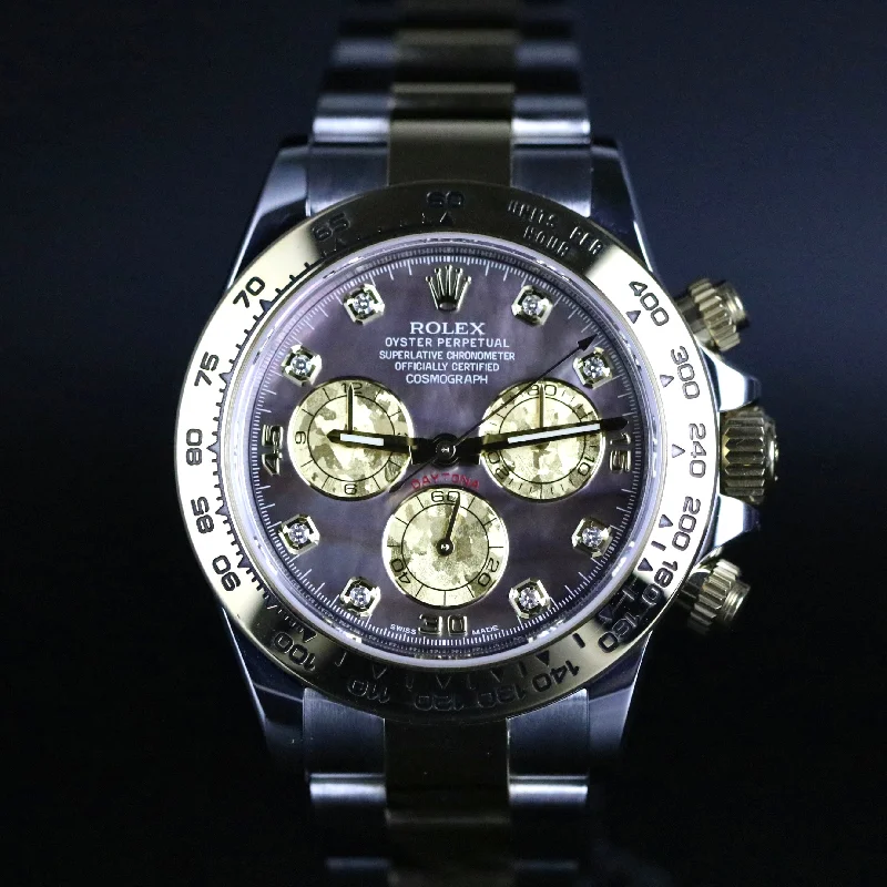 Rolex 116503 Daytona Factory Tahitian Mother of Pearl Diamond Dial