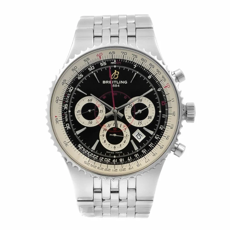 Breitling Men's A2335121-BA93-445A Montbrillant 47 Chronograph Stainless Steel Watch