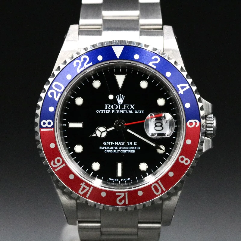 2001 Rolex 16710 GMT-Master Ⅱ "Pepsi" with Papers