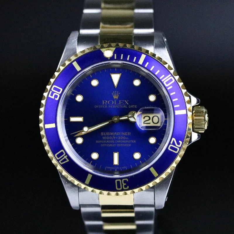 1993 Rolex 16613 Submariner Blue with Box & Papers