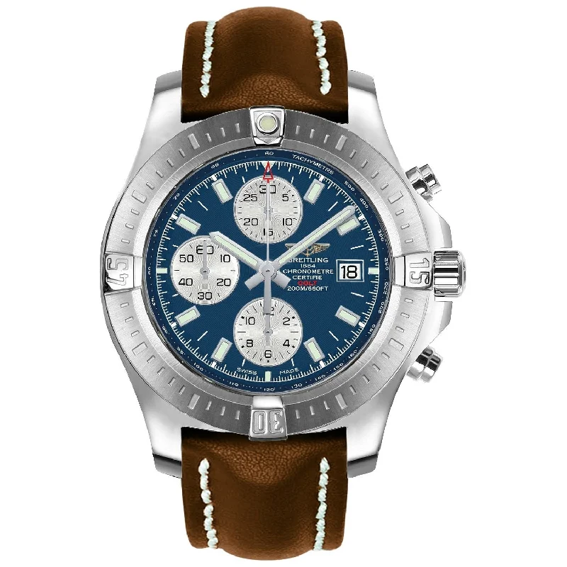 Breitling Men's A1338811-C914-437X Colt Chronograph Brown Leather Watch