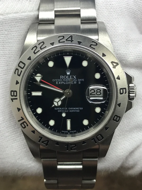 Rolex Explorer II Z serial SEL 16570 Black Dial Automatic Men's Watch