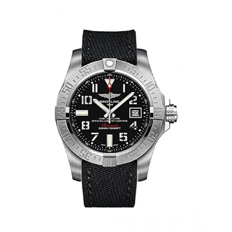 Breitling Men's A1733110-BC31-101W Avenger II Seawolf Black Canvas Watch