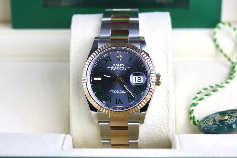 2022 Rolex 126231 Datejust 36mm Wimbledon Dial Oyster Bracelet with Box & Papers