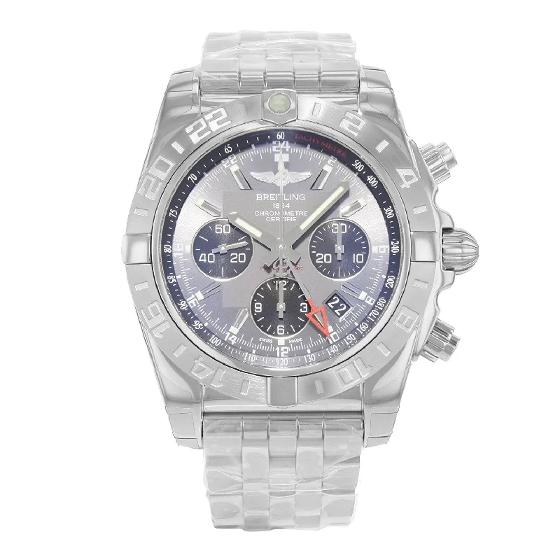 Breitling Men's AB042011-F561-375A Chronomat 44 GMT Chronograph Stainless Steel Watch