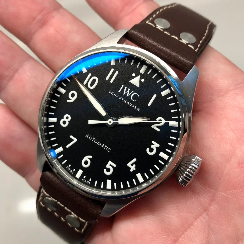 2023 IWC Big Pilot 43 IW329301 Automatic Black Dial Men's Wristwatch with Box and Papers Unworn