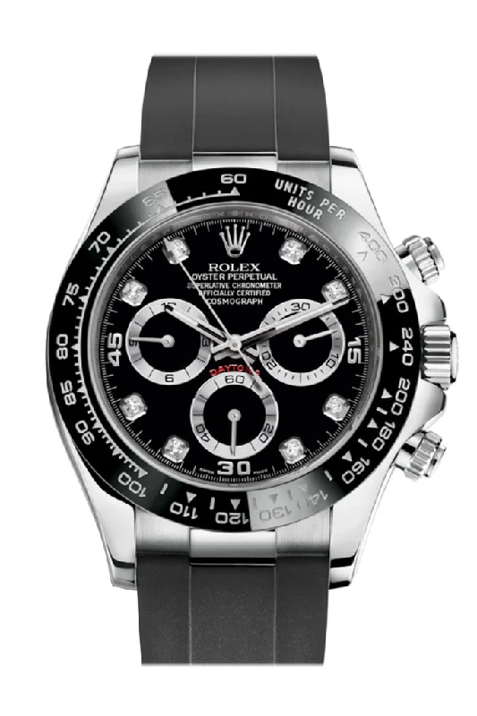 Rolex Cosmograph Daytona Black Dial Oysterflex Strap Mens Watch 116519LN 116519