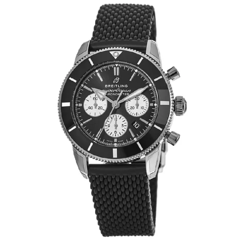 Breitling Men's AB016212-BG82-279S Superocean Heritage II Chronograph Black Rubber Watch