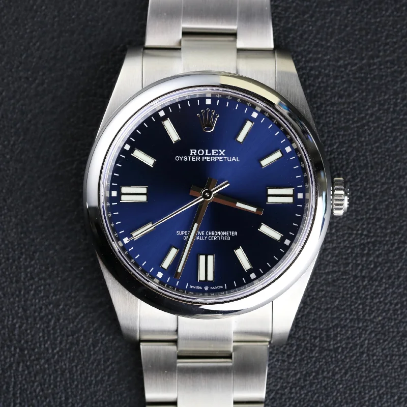 2022 Rolex 124300 41mm Stainless Steel Oyster Perpetual Blue Dial