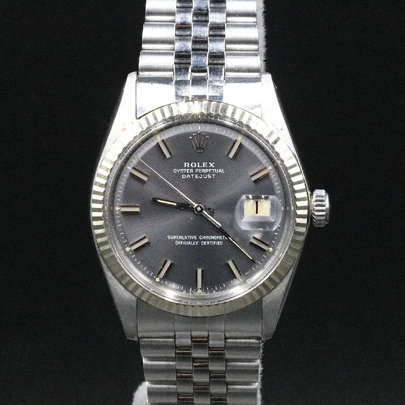 1966 Rolex 1601 Datejust Grey Dial "Wide Boy"