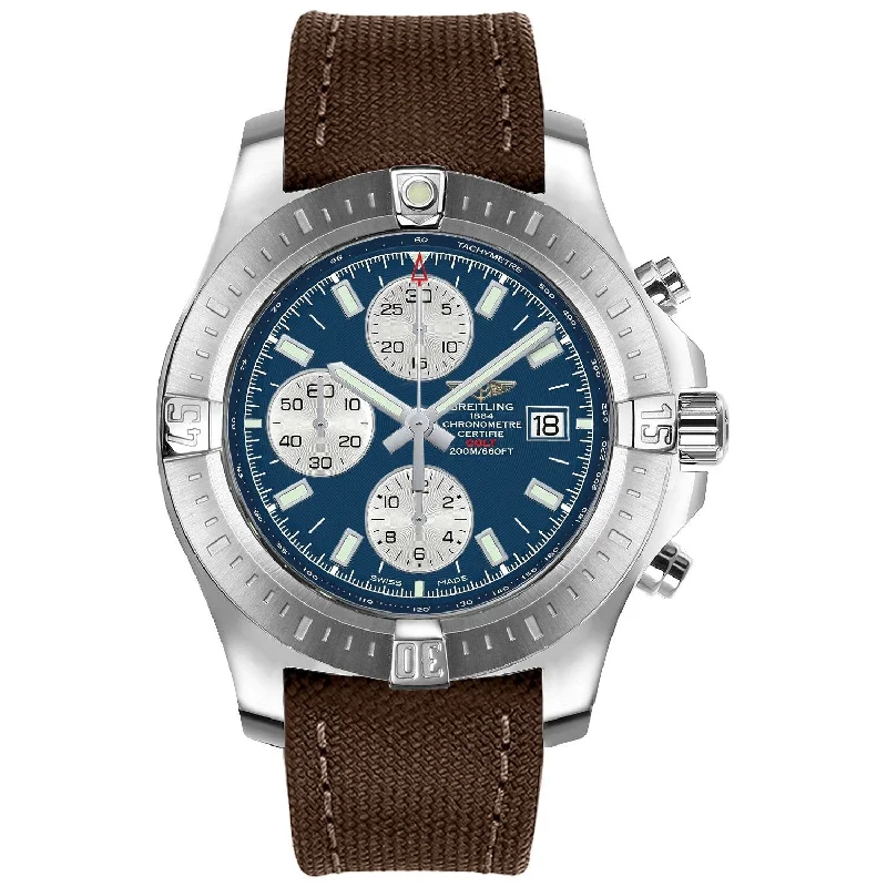 Breitling Men's A1338811-C914-108W Colt Chronograph Brown Canvas Watch