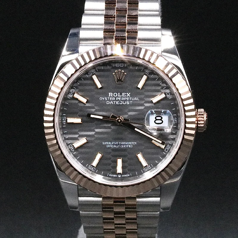 2023 Rolex 126331 Datejust 41 Slate Motif Dial with Box & Papers