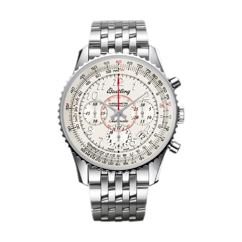 Breitling Men's AB013012-G735-448A Montbrillant 01 Chronograph Stainless Steel Watch