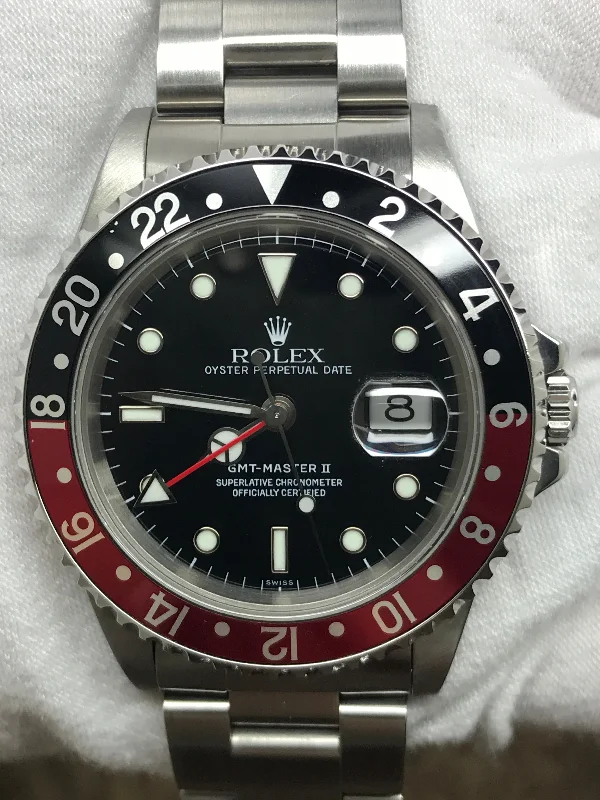 Rolex GMT Master II Coke 16710 Black Dial Automatic Men's Watch