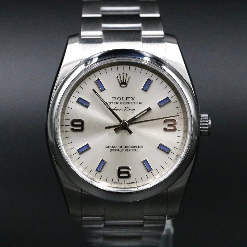 2007 Rolex 114200 34mm Air-King Box & Papers