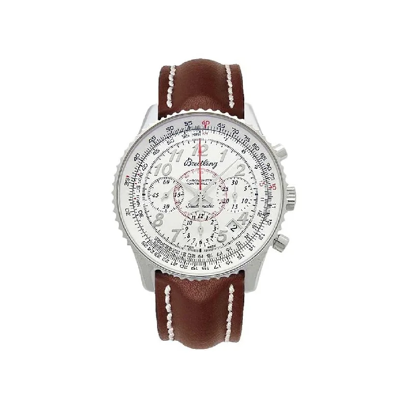 Breitling Men's AB013012-G735-425X Montbrillant 01 Chronograph Brown Leather Watch