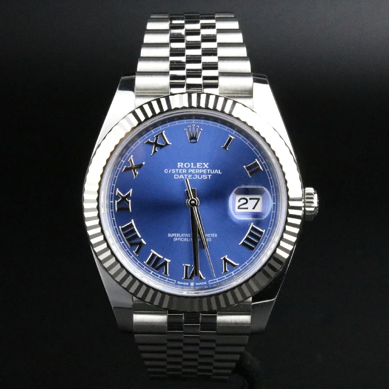 2021 Rolex 126334 Datejust Jubilee Bracelet Blue Roman Dial with Box & Papers