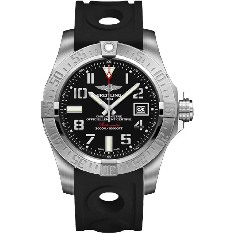 Breitling Men's A1733110-BC31-227S Avenger II Seawolf Black Rubber Watch