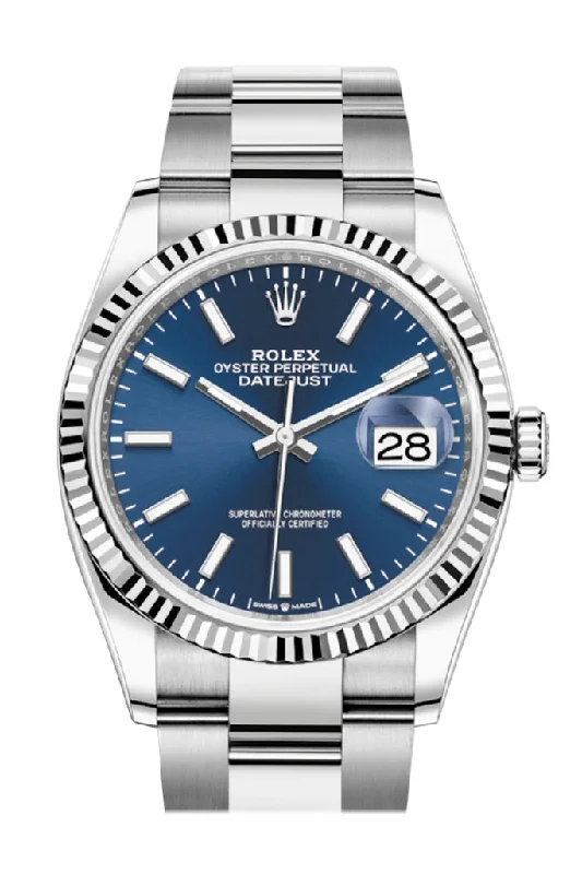 Rolex Datejust 36 Blue Dial Automatic Watch 126234