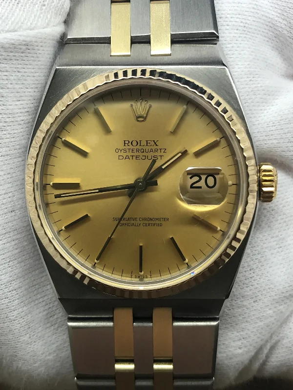 Rolex Oysterquartz 17013 Champagne Dial Quartz Watch