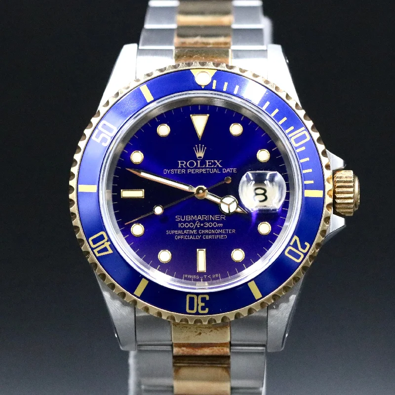 1990 Rolex 16613 Submariner Blue with Papers