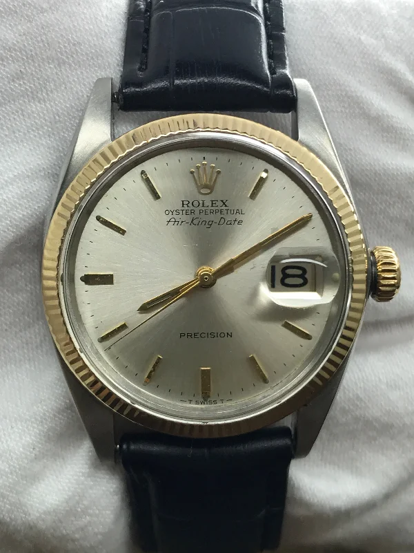 Rolex Air-King Date 5701 Champagne Dial Automatic Men's Watch