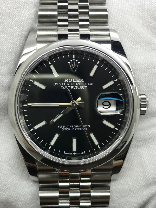 Rolex Datejust 36mm 126200 Black Dial Automatic Watch