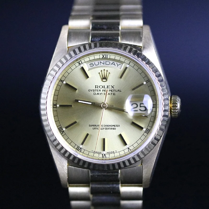 1989 Rolex 18238 Daydate 36mm with Box & Papers