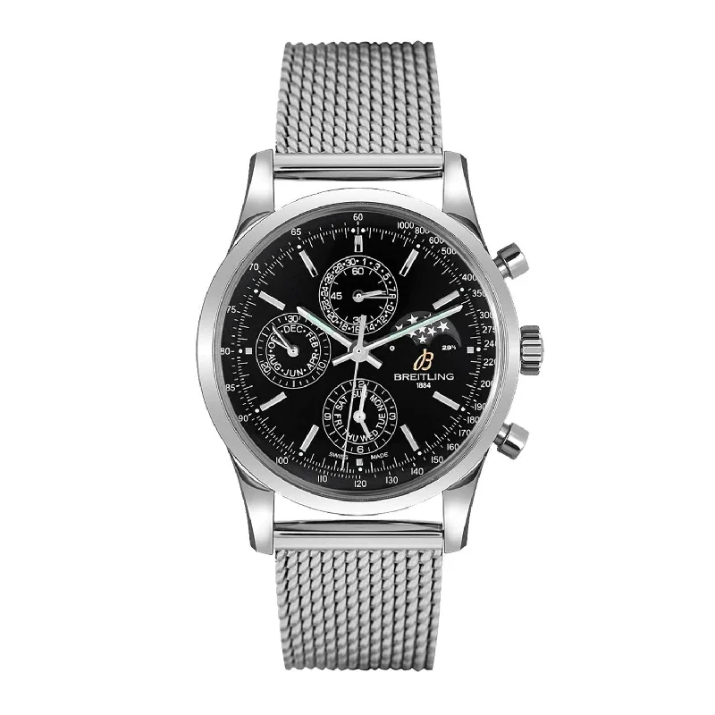 Breitling Men's A1931012-BB68-154A Transocean Chronograph Stainless Steel Watch